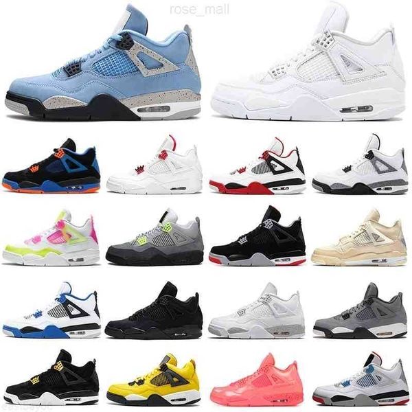 

2021 men women basketball shoes 4 4s university blue taupe haze black fire red trainers mens walking jogging sports sneakers