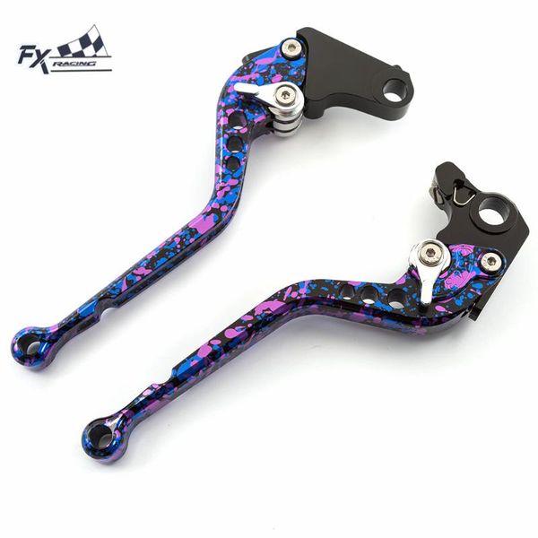 

motorcycle brakes tie-dye mix color adjustable brake clutch lever for aprilia 125 1999-2010 aluminum levers handle