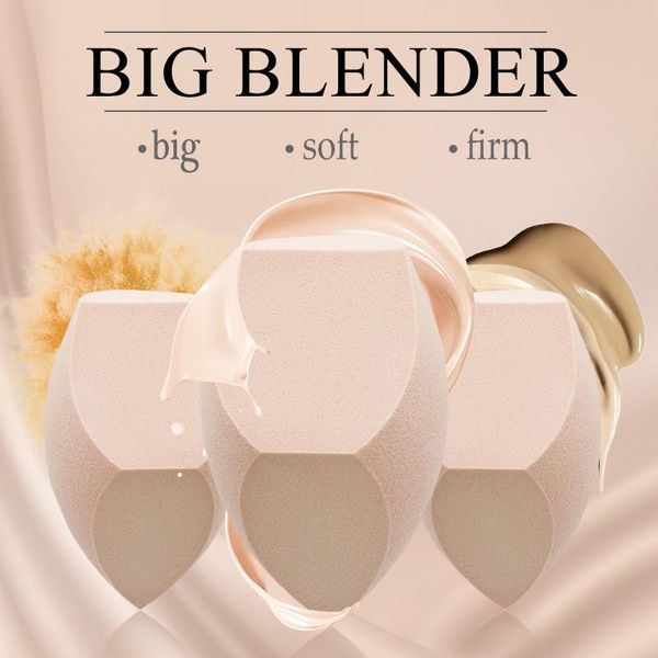 

sponges, applicators & cotton 50pcs custom logo name big size makeup foundation sponge cosmetic puff powder smooth beauty make up