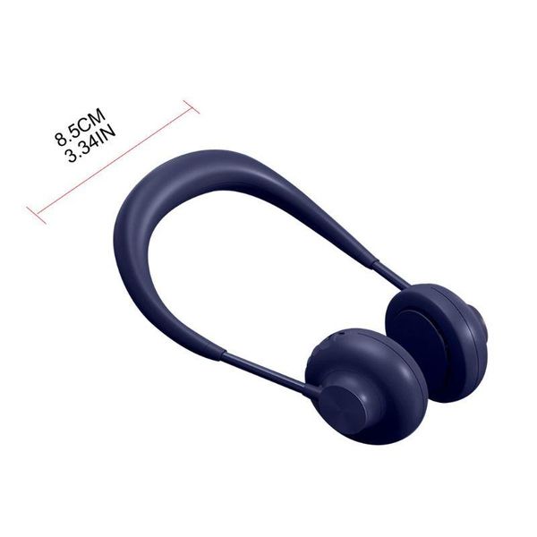

electric fans portable hands-neck hanging fan 3 speed adjustable cooling usb recharge h05f
