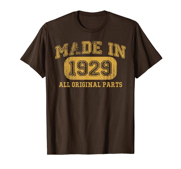 

made in 1929 birthday 90th b-day gift 90 birthday gift t-shirt, White;black