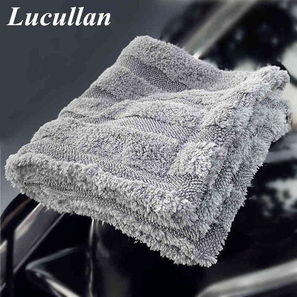 

lucullan 2021 new launch premium special hybird twist loop 70/30 blend 900gsm microfiber drying towel