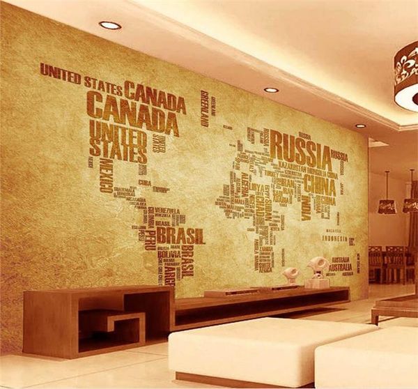 

wallpapers 3d wallpaper custom po mural living room kraft english painting sofa tv background for wall