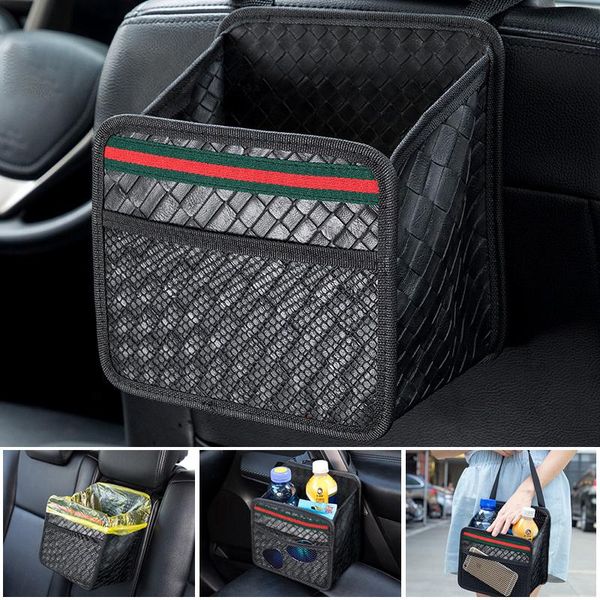 

car organizer universal seat box storage bag accessories interior woman as auto trash can decor door barrel