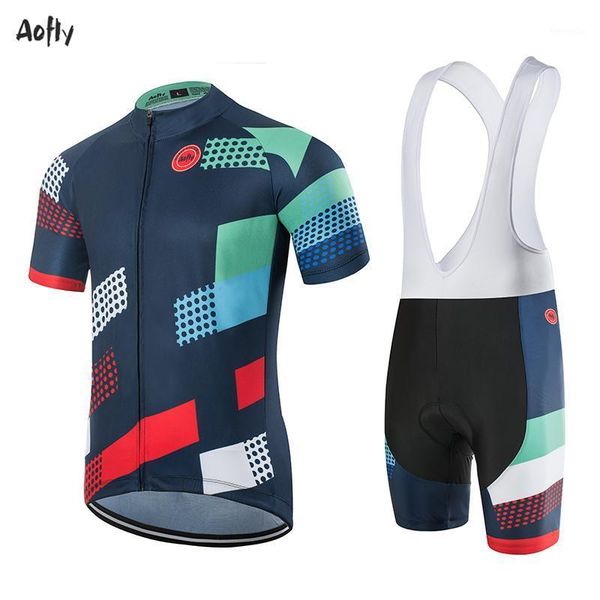 

aofly cycling jersey pro team bike shirt mtb bicycle clothing cube roupa ropa hombre blue circle1, Black;blue