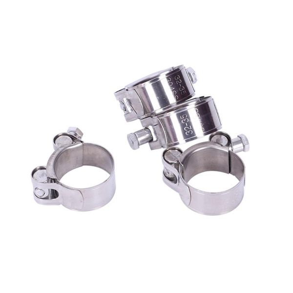 

stainless steel strong hose clamp for motorcycle exhaust 32-35mm pipe
