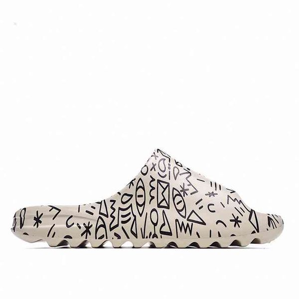 

fashion brand slippers foam men super great quality runner outdoor basketball football soccer sneakers sports sandal summer bedroom party wo, Black