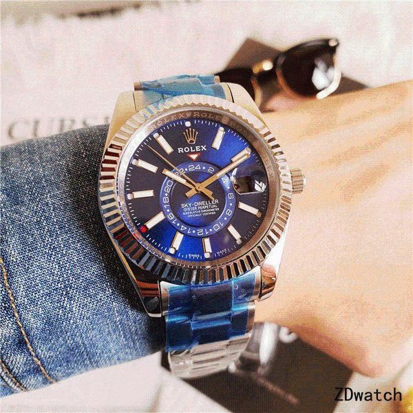 

wristwatches fashion men's luxury designer mechanical watch classic black steel band calendar business brand gift 137, Slivery;brown