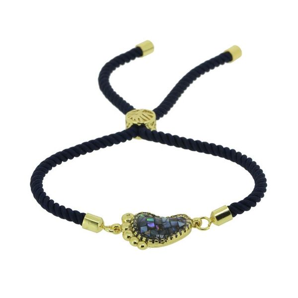 

charm bracelets handmade braided rope chain customized adjustable women jewelry bracelet rhinestone accessories pulseras mujer bijoux, Golden;silver