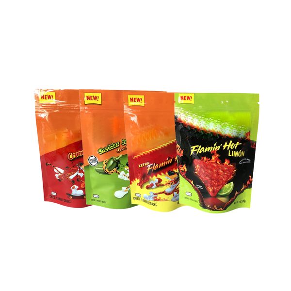 

customized fchipps edibles mylar package bags packaging for original cheese crunch flamin limon cheddar edible packages resealable zipper lo