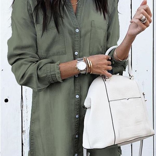 

casual hi-lo womens jeans shirt dresses tassel stand collar dress spring summer, Black;gray