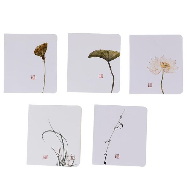 

greeting cards 5pcs/pack creative classical chinese card white message diy folding birthday christmas year's day blessing