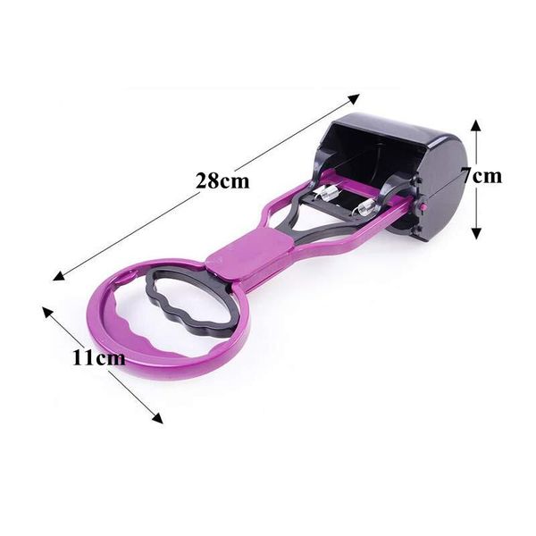 

dog travel & outdoors long handle pooper scooper pet puppy/doggie jaw poop scoop outdoor cleaner pick up excrement animal waste accessories
