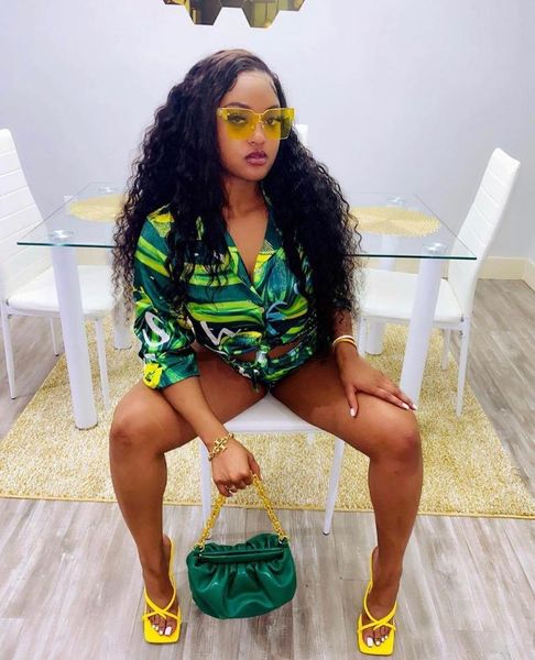 

women's tracksuits vbpb 2021 arrival green shirt set sweet young full sleeve nature short pants slim women 2 piece, Gray