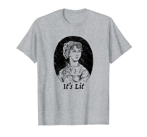 

jane austen t-shirt - it's lit | cute funny book lovers tee, White;black