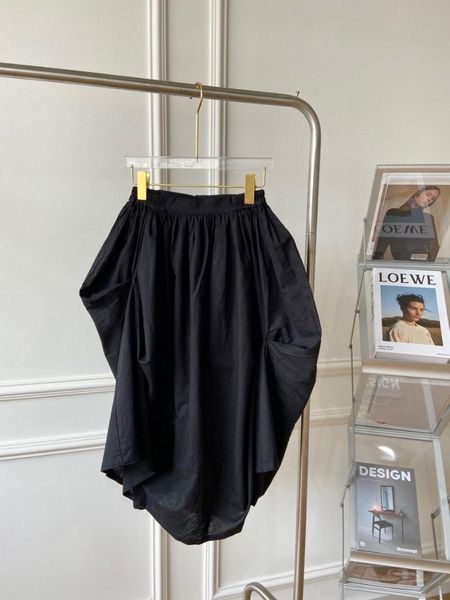 

skirts ladies 2021 fashion solid color irregular skirt 0917, Black