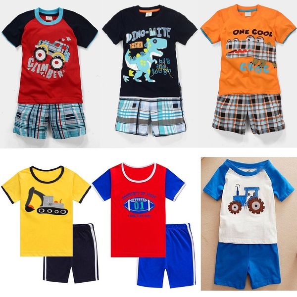 Baby Boy Roupas Ternos Crianças Verão camisetas Calções Pant 2 Piece Conjunto de roupas Beach Kids Outfits Sport Suit 2 3 4 5 6 7Y 210413