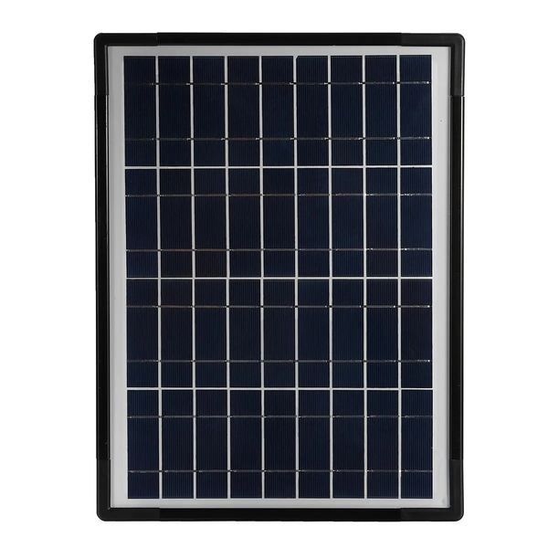 10W painel de energia solar gerador de armazenamento LED luz carregador USB kit de sistema para casa ao ar livre