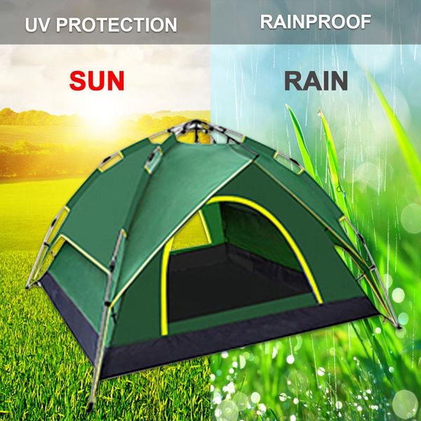 

tents and shelters 2-3 portable beach tent -up summer sea sun double layer outdoor camping bbq water-resistant