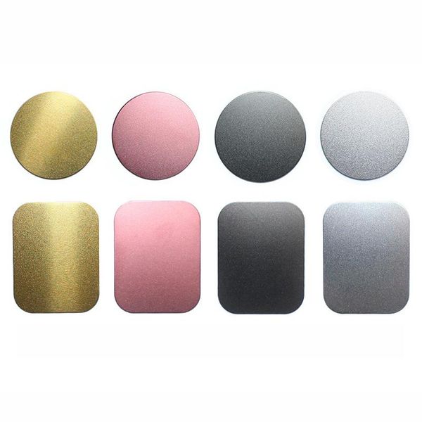 

cell phone mounts & holders 1pcs car holder metal plate disk for magnetic iron sheet magnet mobile stand mount