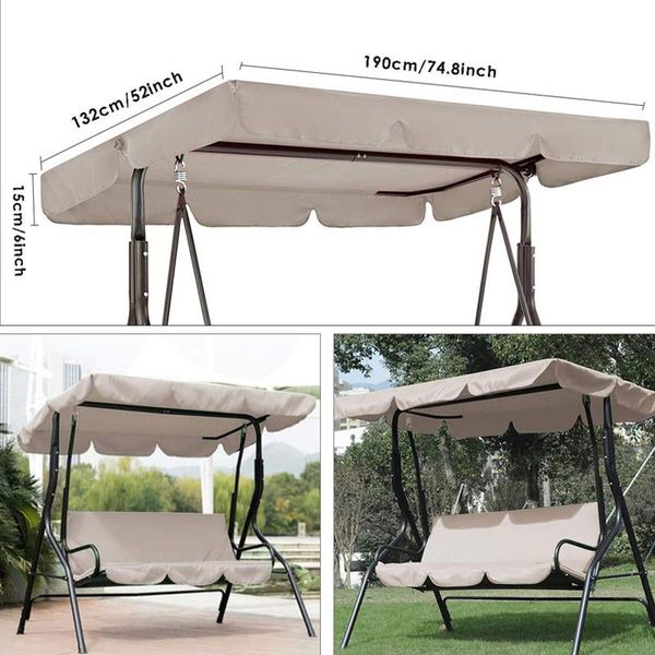 

chair covers 3 seat swing canopies cushion cover set patio hammock replacement waterproof garden drop