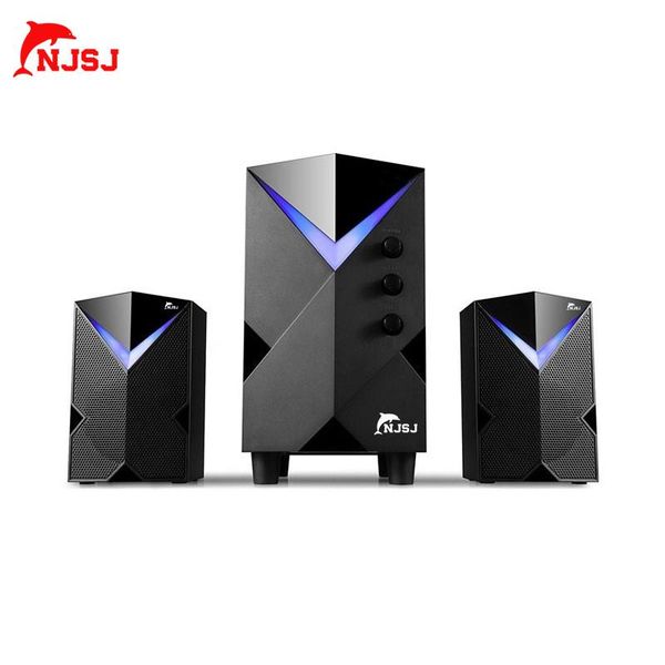 

njsj usb wireless computer speaker audio is suitable for pc notebook game machine subwoofer combination speakers