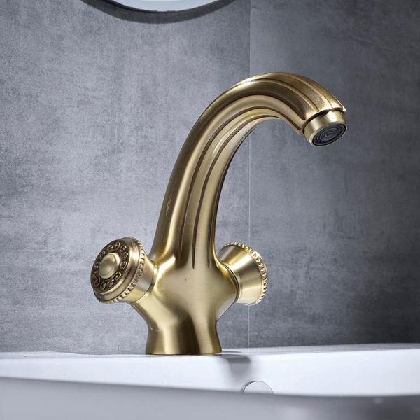 

bathroom sink faucets fashion solid brass construction bronze finished water tap deck mounted basin faucet