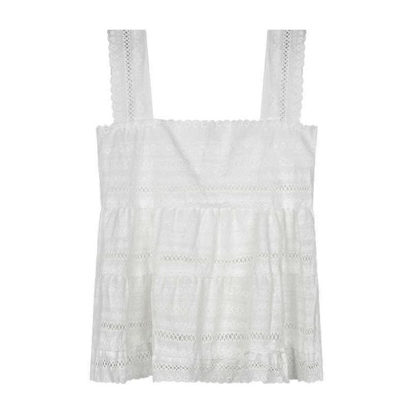 

perhaps u white lace square neck sleeveless sarafan tank backless women female solid b0130 210529