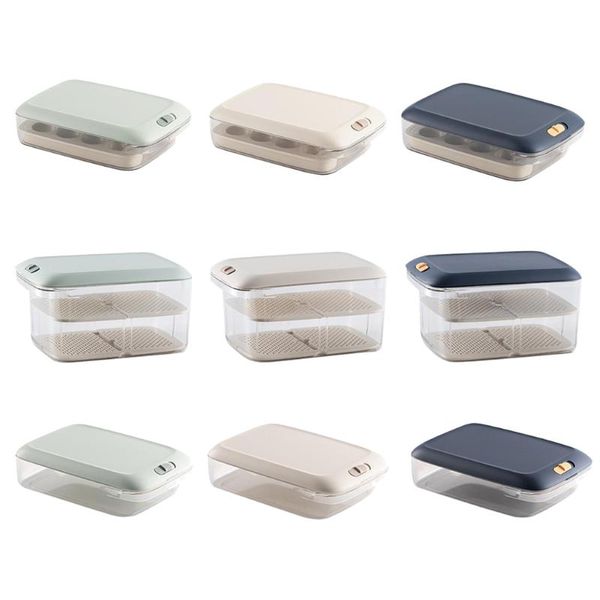 

storage bottles & jars clear containers eggs fish organizer with lids for fridge