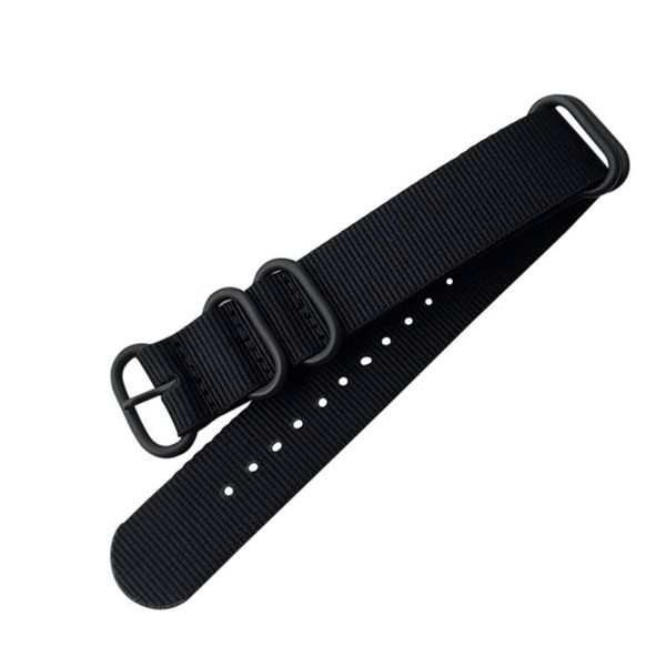 

watch bands stainless steel buckle nylon watchband fashion breathable strap band, Black;brown