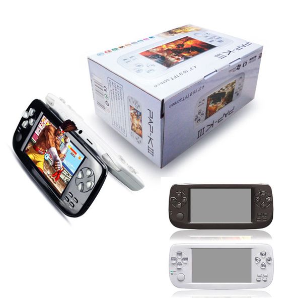 

pap kiii k3 handheld game consoles portable 64 bit 16gb rom video games players support tv out mp3 mp4 camere ebook pk pxp3 pvp md x7 x12 pl