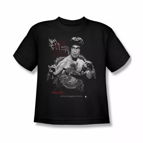 

bruce lee the dragon youth short sleeve t-shirt sizes- s-xl new, White;black