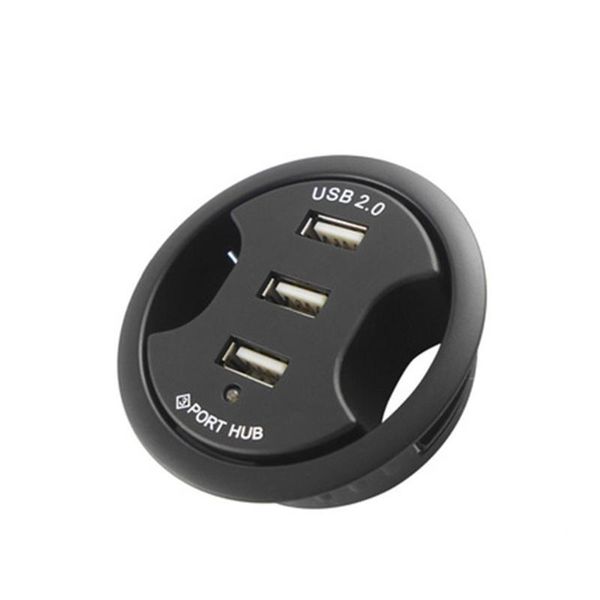 

hubs usb hub mount in deskpot 2.0 with 3 port usb2.0 headphone/mircophone jack for pc/tablet splitter