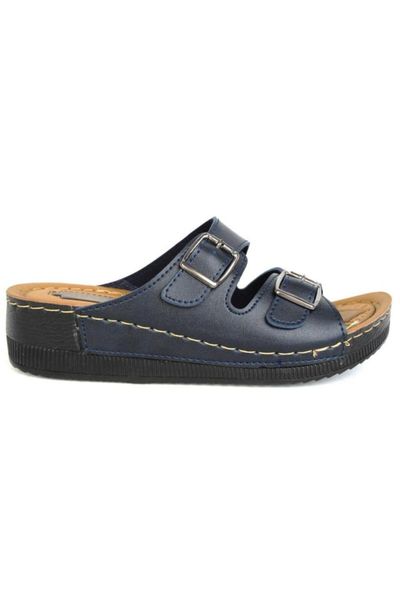 

slippers 459-15 hyacinth navy blue casual comfortable women, Black
