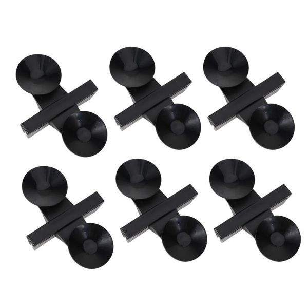 

aquariums 15pcs fish tank divider suction cup practical glass isolate (black)