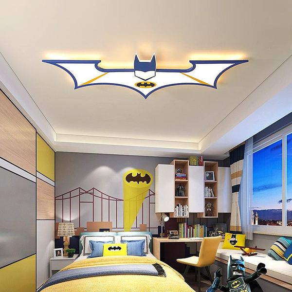 

ceiling lights modern and simple children room led light bat cartoon creative nordic boys girls princess warm decorative