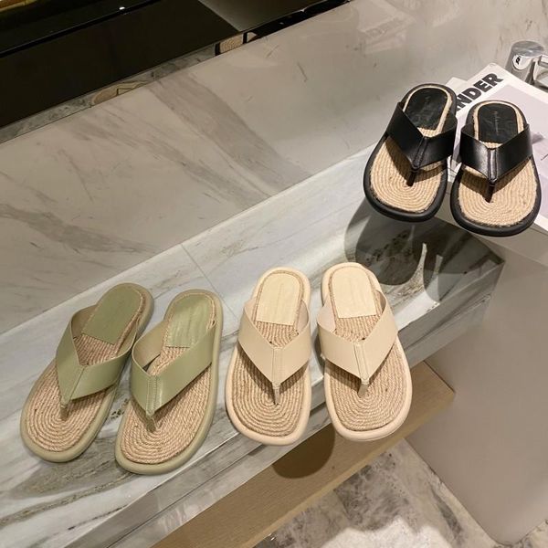 

slippers shoes soft rubber flip flops low slipers women slides fashion comfort hawaiian summer 2021 luxury hoof heels fabric rom, Black