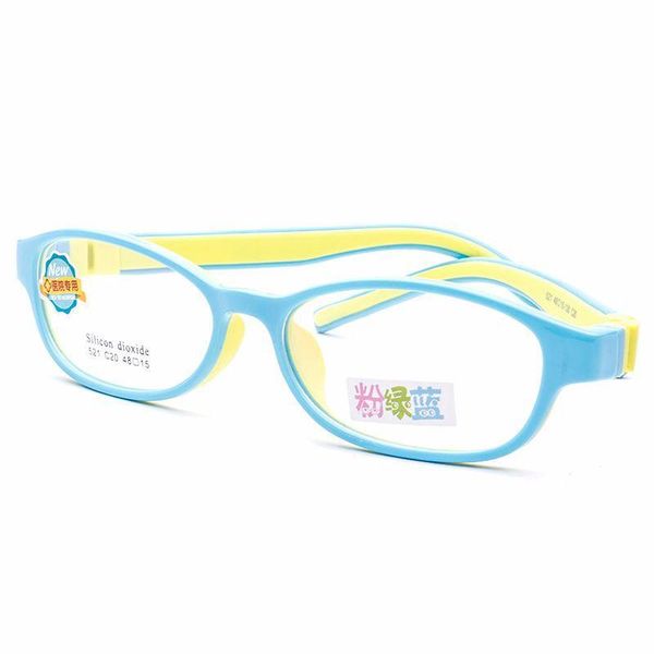 

fashion sunglasses frames teenagers with silica gel spectacles frame myopia and amblyopia, Black