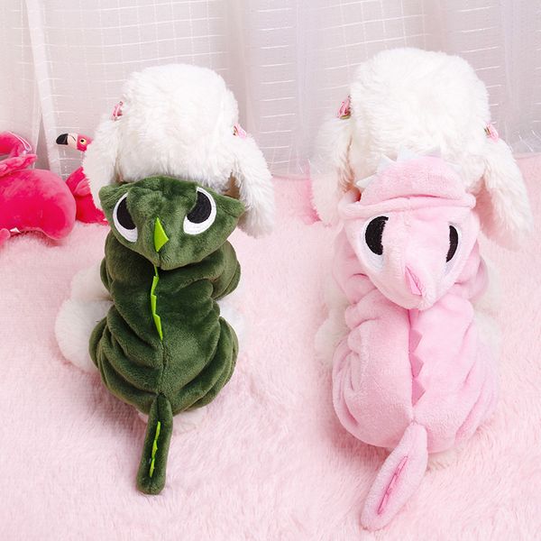

pet four legged cloth cute dinosaur dog autumn winter psh pet