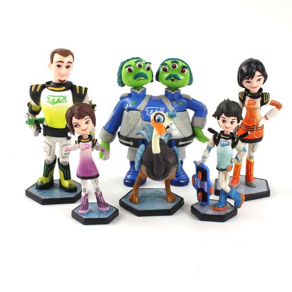 

7-10cm 6pcs/lot anime figures adventure mission future world pvc model toy gifts for kids
