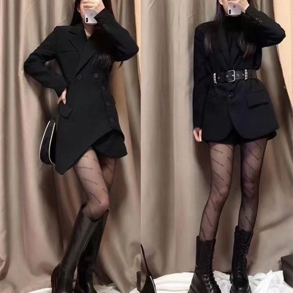 

autumn kuqi cucci net red paris silk stockings women's family thin black letter double g, Red;brown