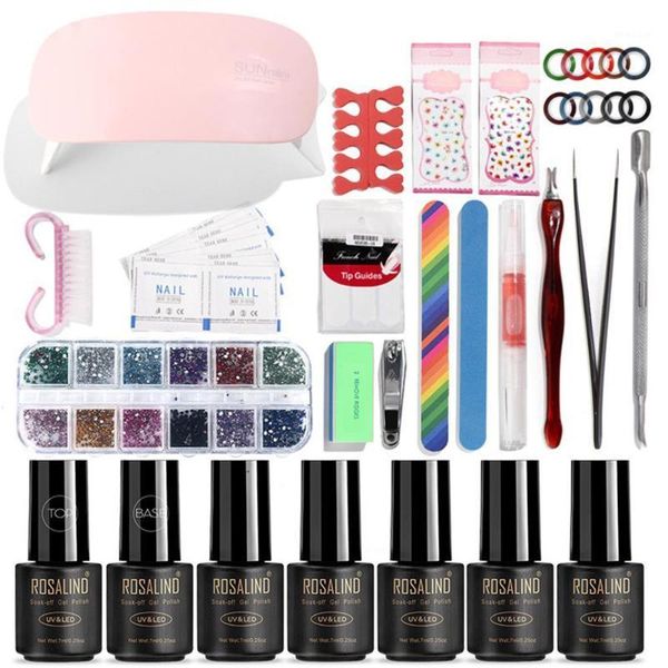 

vibrant glamour portable diy nail art set manicure pedicure polish lamp sets1