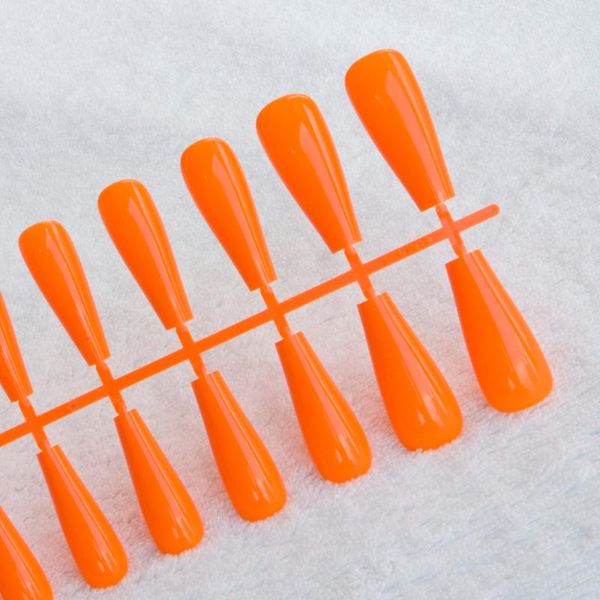 

nail art kits 5 sets/lot extra long acrylic coffin tips full cover luxury ballerina false nails ballet shape fake tools