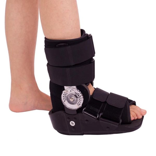 

achilles tendon boots air cam walker ankle joint fixation device inflatable rehabilitation shoes support, Blue;black