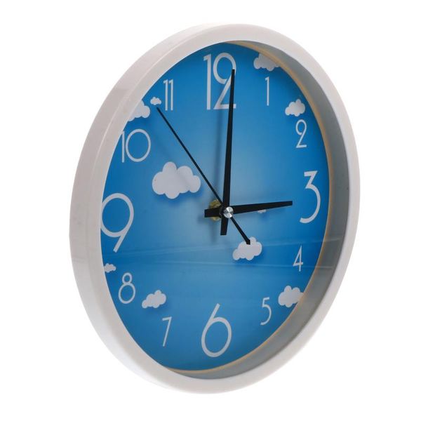 

wall clocks ultra-quiet clock for home office school round hanging battery