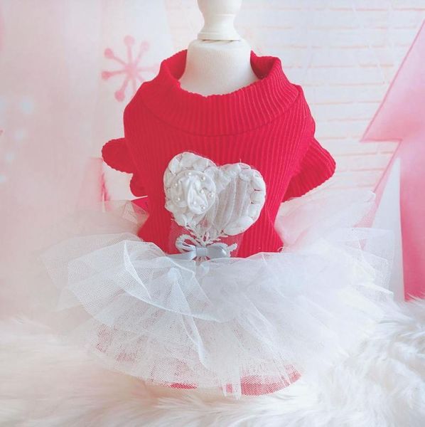 

the dog clothes spring and summer cotton pit lace shawl skirt pet teddy vip dog clothing fold