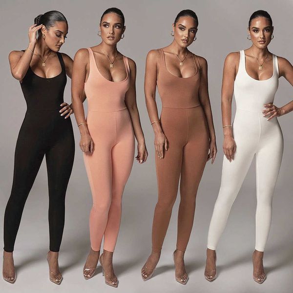 

women's jumpsuits & rompers autumn and winter suspender tight leggings bodysuits women brown jpqy, Black;white