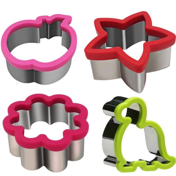 

goldbaking large stainless steel cookie cutters sandwich, bread, biscuit cutter 4 inch children baking moulds