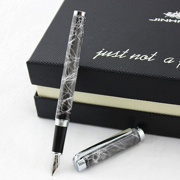

genuine jinhao 155 fountain pen full metal clip luxury 0.5mm iraurita nib business school supplies pens