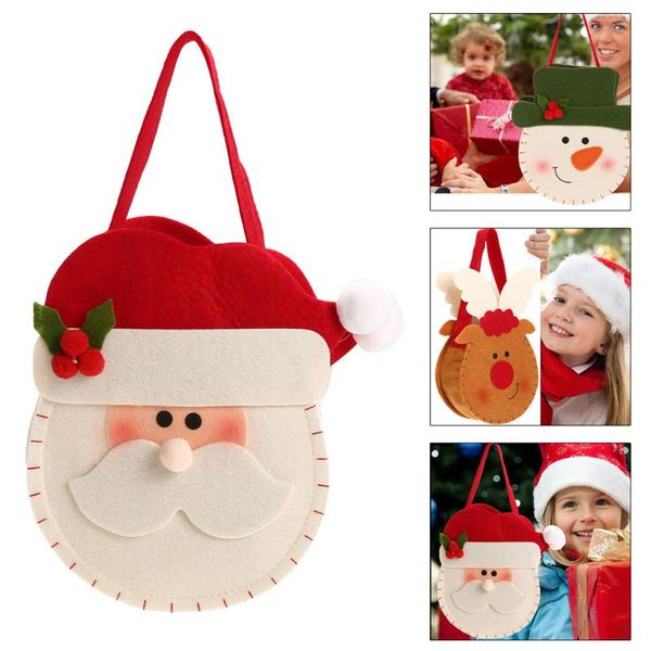

christmas decorations 3d gift tags snowman bag cute non-woven handbag